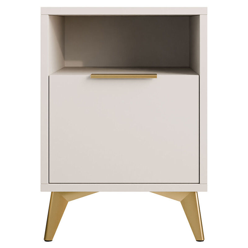 Boccioni - table de chevet - beige - 44 cm