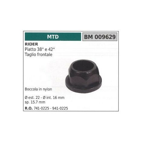 Boccola MTD trattorino rasaerba tosaerba tagliaerba PIATTO 38" 009629