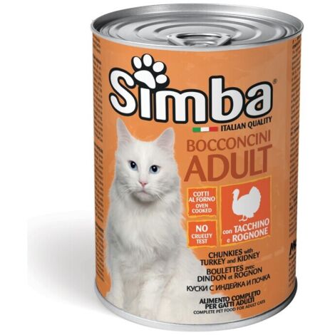 BOCCONCINI PER GATTI 'SIMBA' tacchino e rognone - gr 415 24 PZ