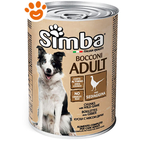 BOCCONI PER CANI 'SIMBA' selvaggina - gr 415 24 PZ