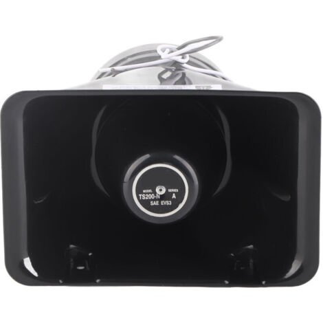 Bocina de coche de 12 V y 200 W, altavoz universal de alarma superfuerte, compatible con el sistema de alarma