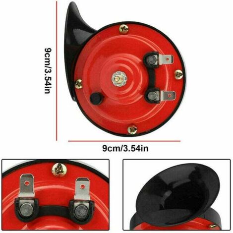 Bocina de tren superfuerte de 300 dB para camión, tren, barco y coche. Bocina eléctrica tipo caracol de 12 V, resistente al agua y con sonido dual para coche y motocicleta.