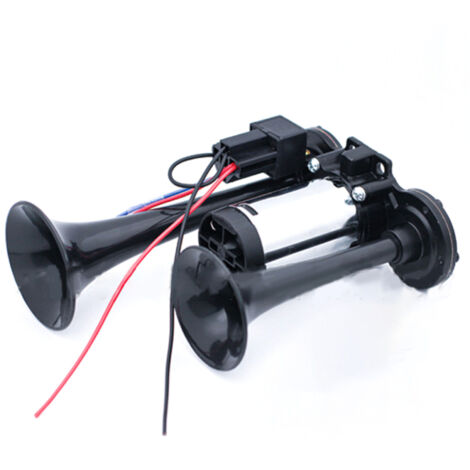 Bocinas dobles de 600 dB, kit de bocinas ultra potente con compresor universal para coches, motocicletas, camiones, trenes y barcos de 12 V.