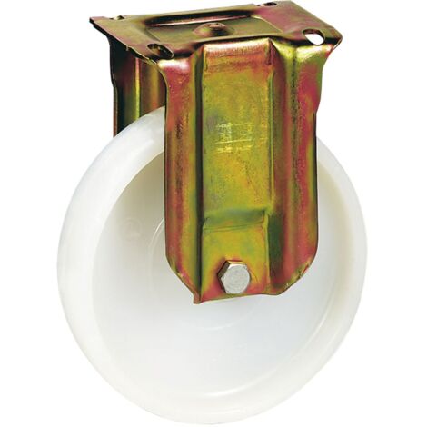 Bockrolle Polyamid-Rad ø 100 mm Schwerlastrolle Kunststoffrad Tragkraft 320 kg