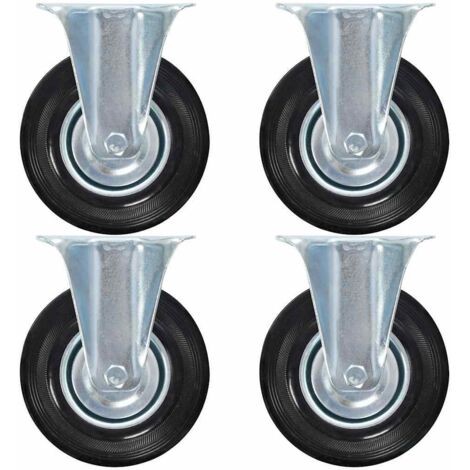 Bockrollen 4 Stk. 125 mm