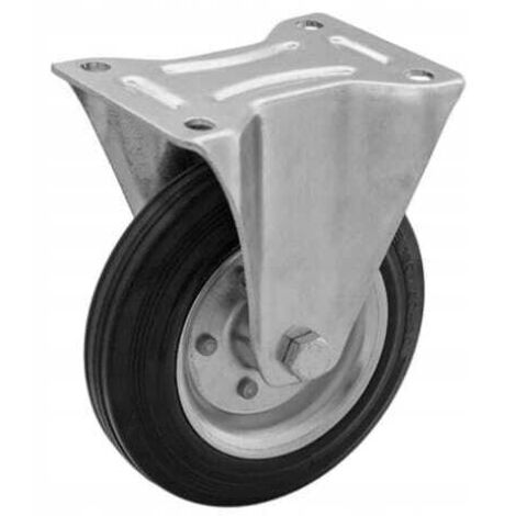 Bocksatz, Stahl-Gummi-Bockrad, Durchmesser 75 mm