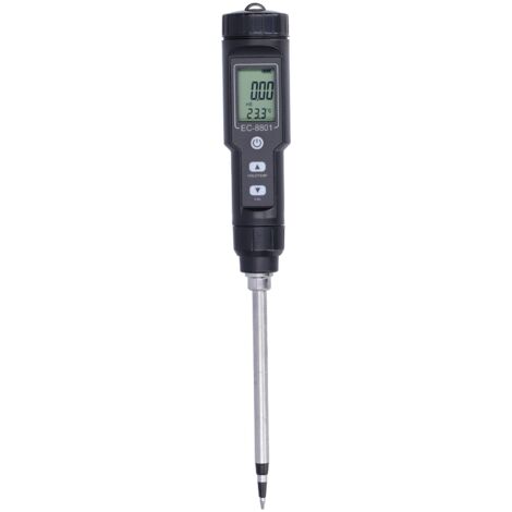 Boden-pH-Meter, Bodennährstoff-Feuchtigkeitstester, Fruchtbarkeitsdetektor, digitales direktes Boden-EC-Meter, elektrischer Leitfähigkeits- und Temperaturtester für Blumen