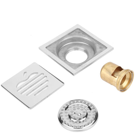 Bodenablauf aus Edelstahl für Badezimmer, geruchsdicht und verstopfungsresistent, ideal für Duschen