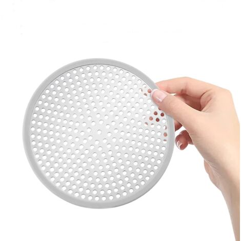 Bodenablaufabdeckung aus Edelstahl (12 cm Durchmesser), Haarfänger/Filter/Edelstahl