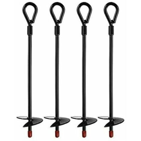 Bodenanker, Hochleistungs-Bodenanker für 5-Zoll-Erdbohrer, Bodenanker-Sets für Zelte, Markisen, Unterstände, Tr
