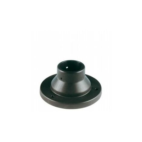 Bodenbefestigungs-Zubehör für Pfosten D. Max. 6 cm Schwarz