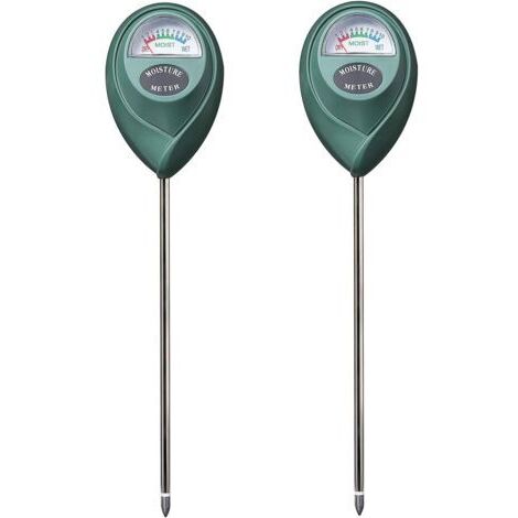 Bodenfeuchtesensor, Wassermonitor, Hygrometer für Gartenbau, Landwirtschaft und Pflanzen, keine Batterien erforderlich, 2er-Pack