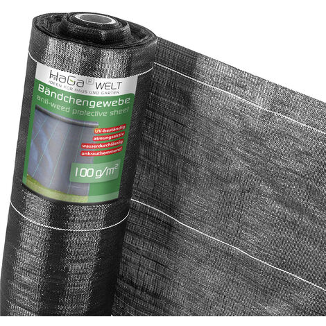 BODENGEWEBE 100g/m² 4m Br. (Meterware) Unkrautblocker Bändchengewebe