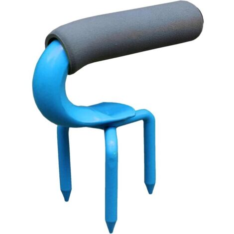 Bodenlockerungsgabel, stabiler Handrechen für Gartenarbeit und Unkrautjäten, ergonomisches Handgerät