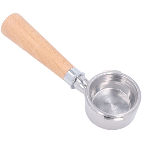 Bodenloser 58-mm-Doppelohrfilterhalter mit Holzgriff für GAGGIA Kaffeemaschinen – Farbe A2 Buche