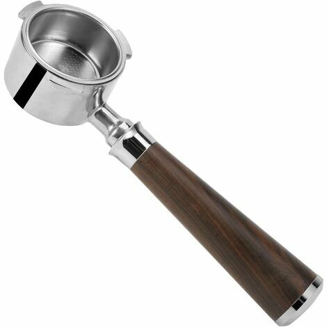 Bodenloser Filterhalter für Delonghi-Kaffeemaschine, 51 mm, Edelstahl, Ersatzfilterkorb, Kaffeezubehör