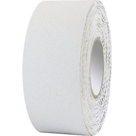 Bodenmarkierband, PVC, staplergeeignet, Rollenbreite 75 mm, Rollenlänge 25 m, Farbe weiß, Antirutsch-Oberfläche R10