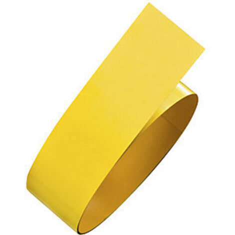 Bodenmarkierband, Stahl, staplerfest, Rollenbreite 75 mm, Rollenlänge 1,5 m, Farbe gelb