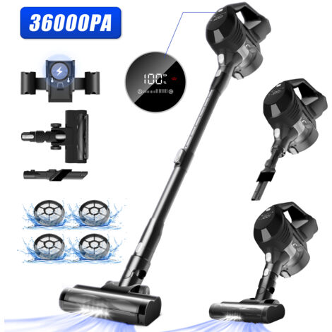 Bodenstaubsauger, 36000 Pa, 520 W, multifunktionaler 8-in-1-Staubsauger, 20-50 Minuten Autonomie