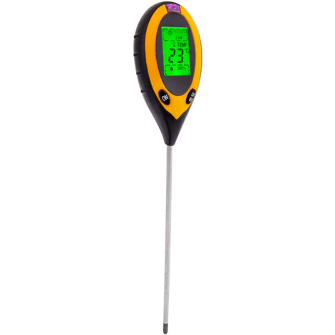 Bodentester 4-in-1 Bodentester PH-Messgerät, Sonnenlicht, Temperatur, Hygrometer