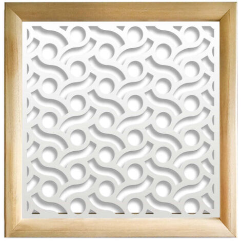 BODIES - Moduli Decorativi in Legno e PVC - Colore: bianco - Misura: 48x48 cm