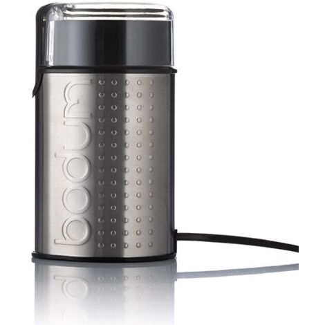 BODUM - 11160-57EURO-4PL - BISTRO - MOULIN À CAFÉ ÉLECTRIQUE À LAMELLES - 150 W - FINITION MÉTALLIQUE