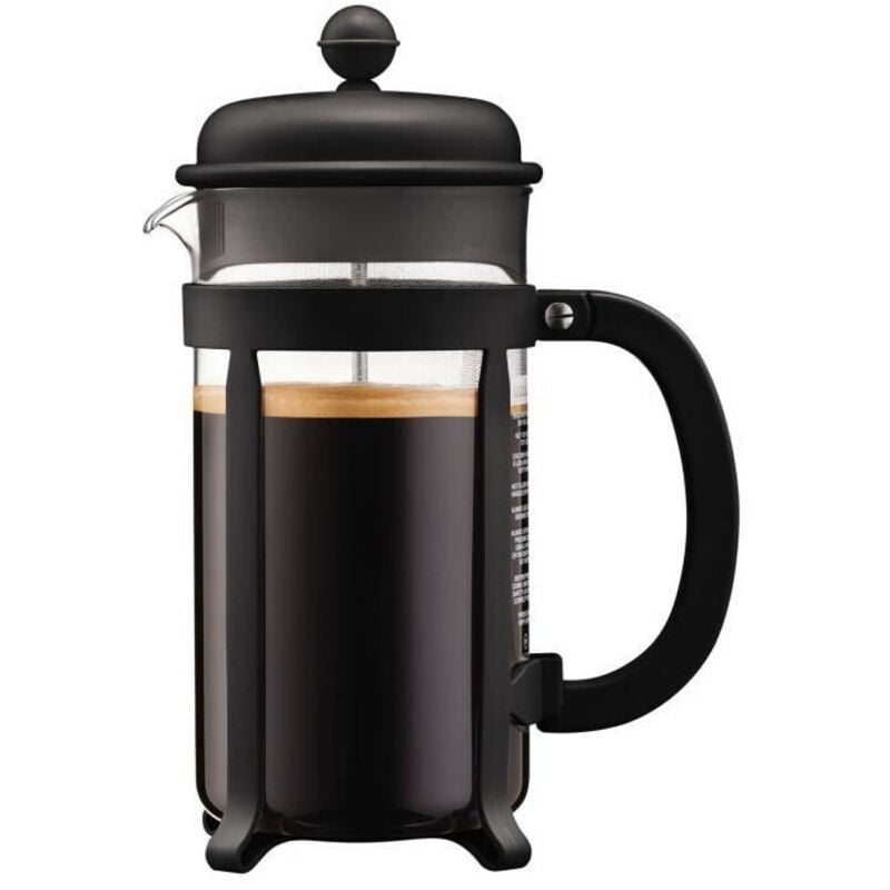 Bodum - Cafetière à piston 8 tasses Java noir