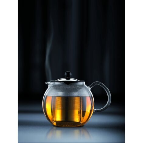 Bodum Assam teiera a pistone trasparente, 0,5 litri
