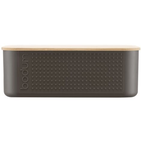 BODUM - BISTRO Boite à pain petit modèle, couvercle bambou, 19 cm x 29 cm x H 11 cm MARRON