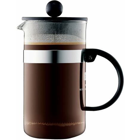 Bodum Bistro Nouveau Caffettiera da 3 tazze, colore: Nero