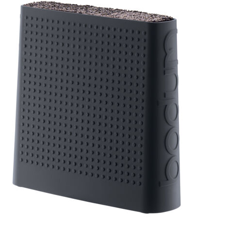 Bodum - Bloc de couteau universel noir avec insert en brosse