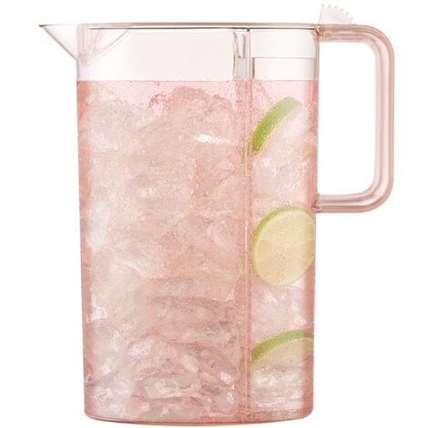 BODUM - CEYLON Pichet infuseur détox rose avec filtre amovible, 3.0 l
