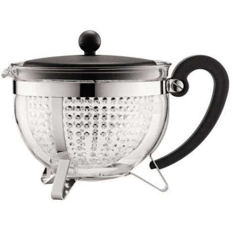 BODUM CHAMBORD Théiere filtre en acrylique 1.3 l Noir