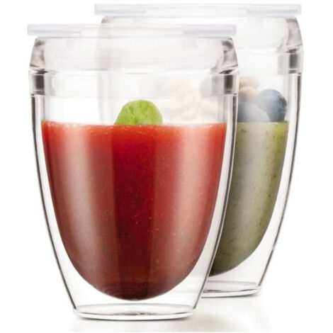 Bodum Pavina Set de 2 Gobelets Transparente 350 ml