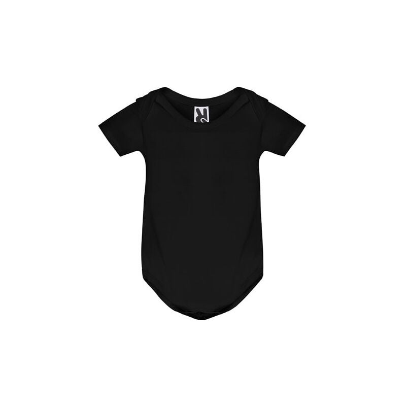 

Body bebé manga corta punto liso HONEY BD7200 | Negro - 12 meses