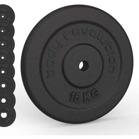 Body Revolution Cast Iron Weight Plates - Durable, Compact, 0.5kg