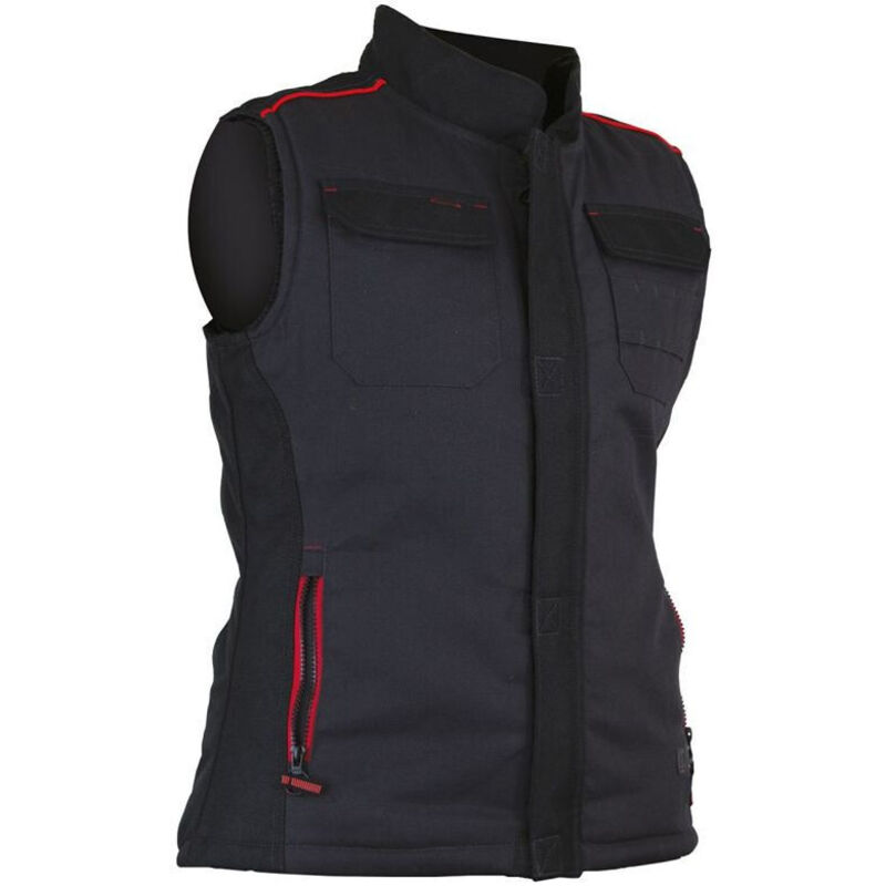 LMA - Bodywarmer de travail matelassé femme madison Gris / Noir m