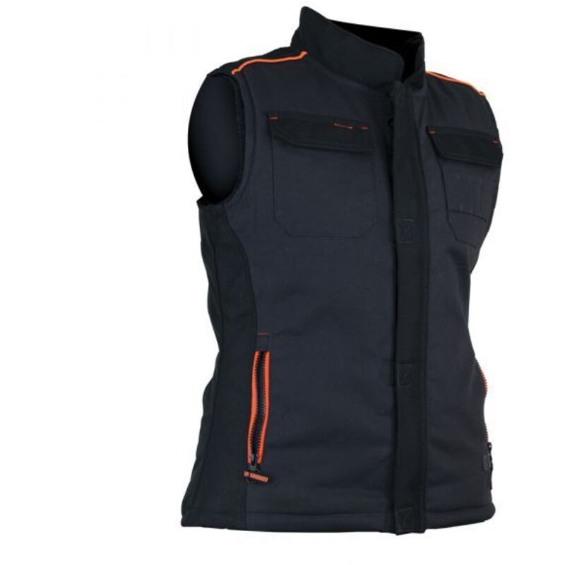 LMA - Bodywarmer de travail matelassé femme madison Gris / Noir l