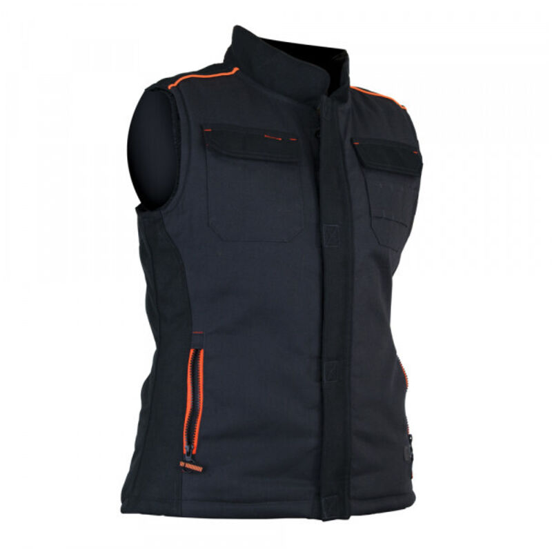 LMA - Bodywarmer matelassée bicolore femme Madison - Couleur Noir/Gris - Taille Vêtement 2XL