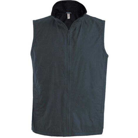 Bodywarmer doublé polaire Kariban Record Gris / Noir