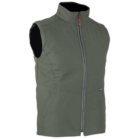 Bodywarmer matelassé ORGANIC kaki mixte - LMA - Couleur Kaki - Taille Vêtement L