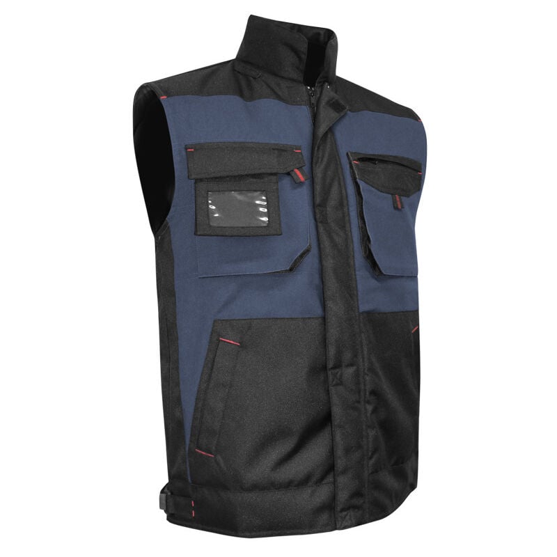 Bodywarmer de travail bicolore bleu foncé/noir - cba - Couleur Bleu foncé/Noir - Taille Vêtement s