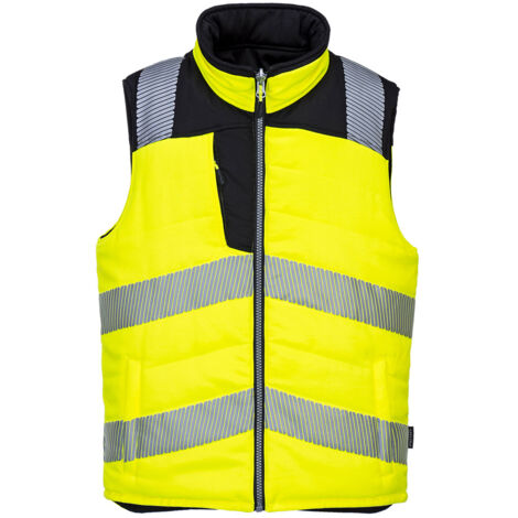 Bodywarmer réversible haute visibilité PW3 - L - Jaune/Noir - PORTWEST