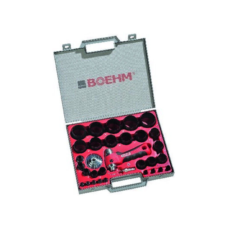 Boehm Ring-Stanzwerkzeug-Satz komplett im Behälter, Stanzbereich: 2-50mm