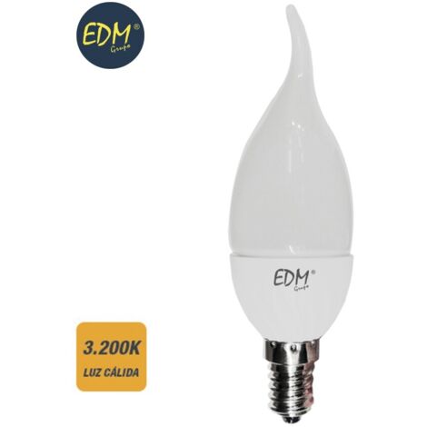 Böhmische LED-Kerzenlampe E14 5 W 400 lm 3200 K warmes Licht ø3,8 x 12,5 cm EDM