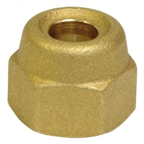 Bördel-Überwurfmutter 1/2" SAE auf 10mm Bohrung