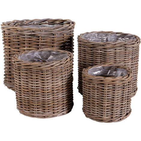 Bogens Paniers ronds 4 pièces, en kubu.