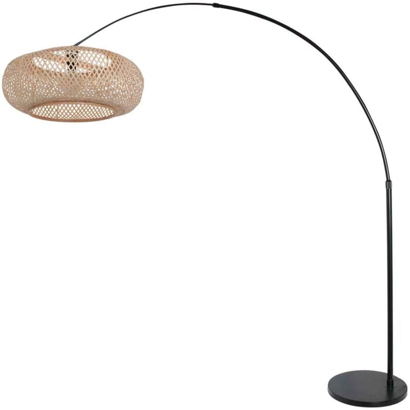Steinhauer - stehlampe - Sparkled Light - schwarz - bambus metall