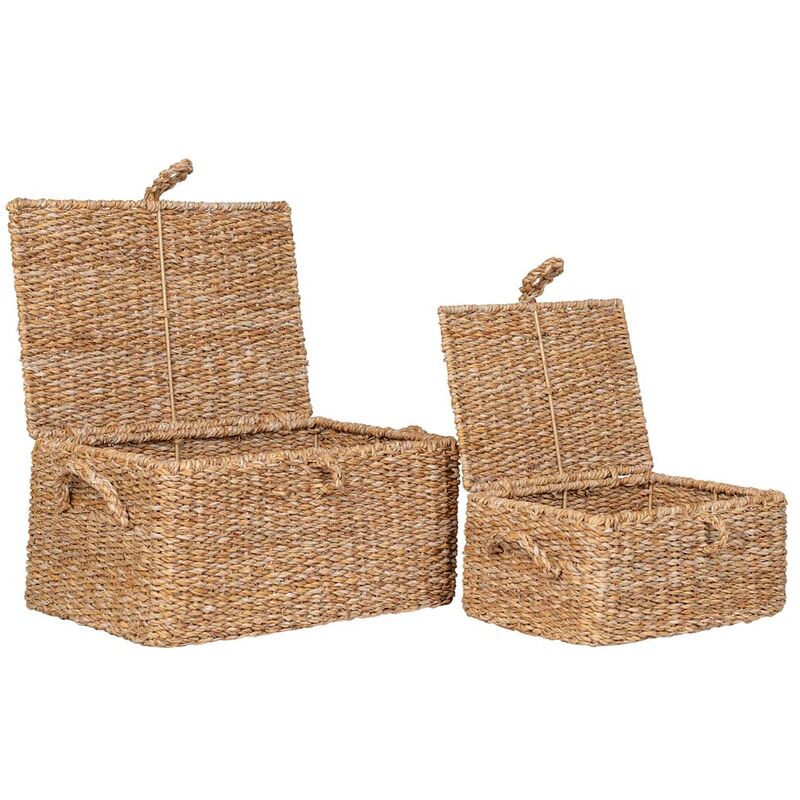 Bogra panier lot de 2 pièces naturel.