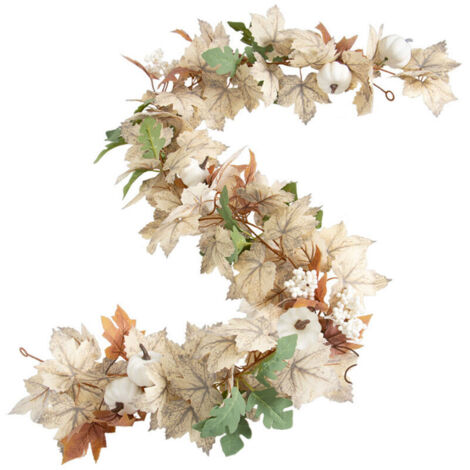 Bohemian autumn garland, fall decoration, autumn maple leaf garland for fall decoration, hanging vine garland for Halloween, Thanksgiving decoration, home, m